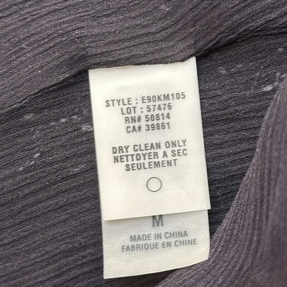 Elie Tahari Black Tweed Button-Up Blazer W/ Fringe Trim Sz Medium - Picture 12 of 16